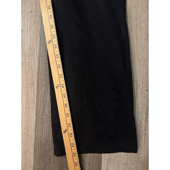 Lee Womens 18 Short Black Relaxed Fit Straight Leg Pants Wrinkle-Free Mid Rise - Picture 6 of 8